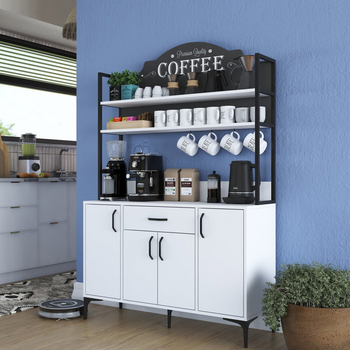 Hanah Home Armario Multiusos Blanco 120 cm Hanah Home Armario Multiusos Blanco 120 cm